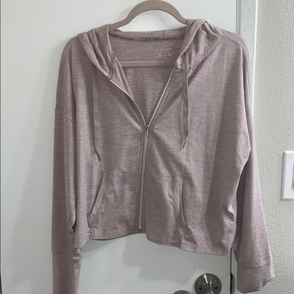 Calvin Klein Women’s Light Pink Zip-Up